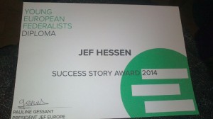 JEF Europe Success Story Award 2014, Foto: Federica Muggironi