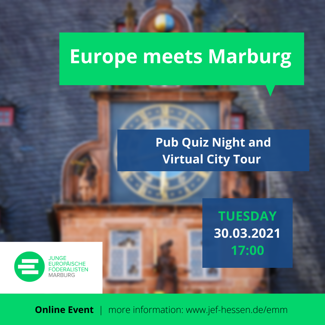 Europe meets Marburg - Pub Quiz Night and Virtual City Tour